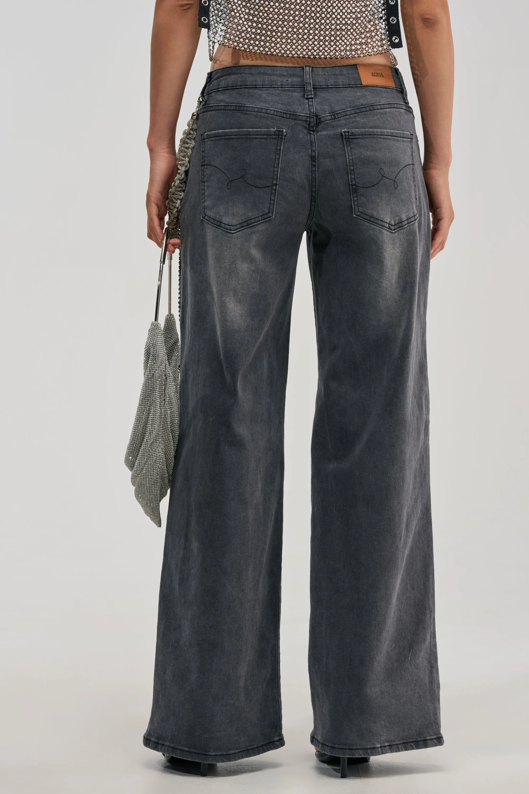 THE BEST ONE YET RELAXED FIT BLING DENIM JEANS sold by AKIRA product image thumbnail 4
