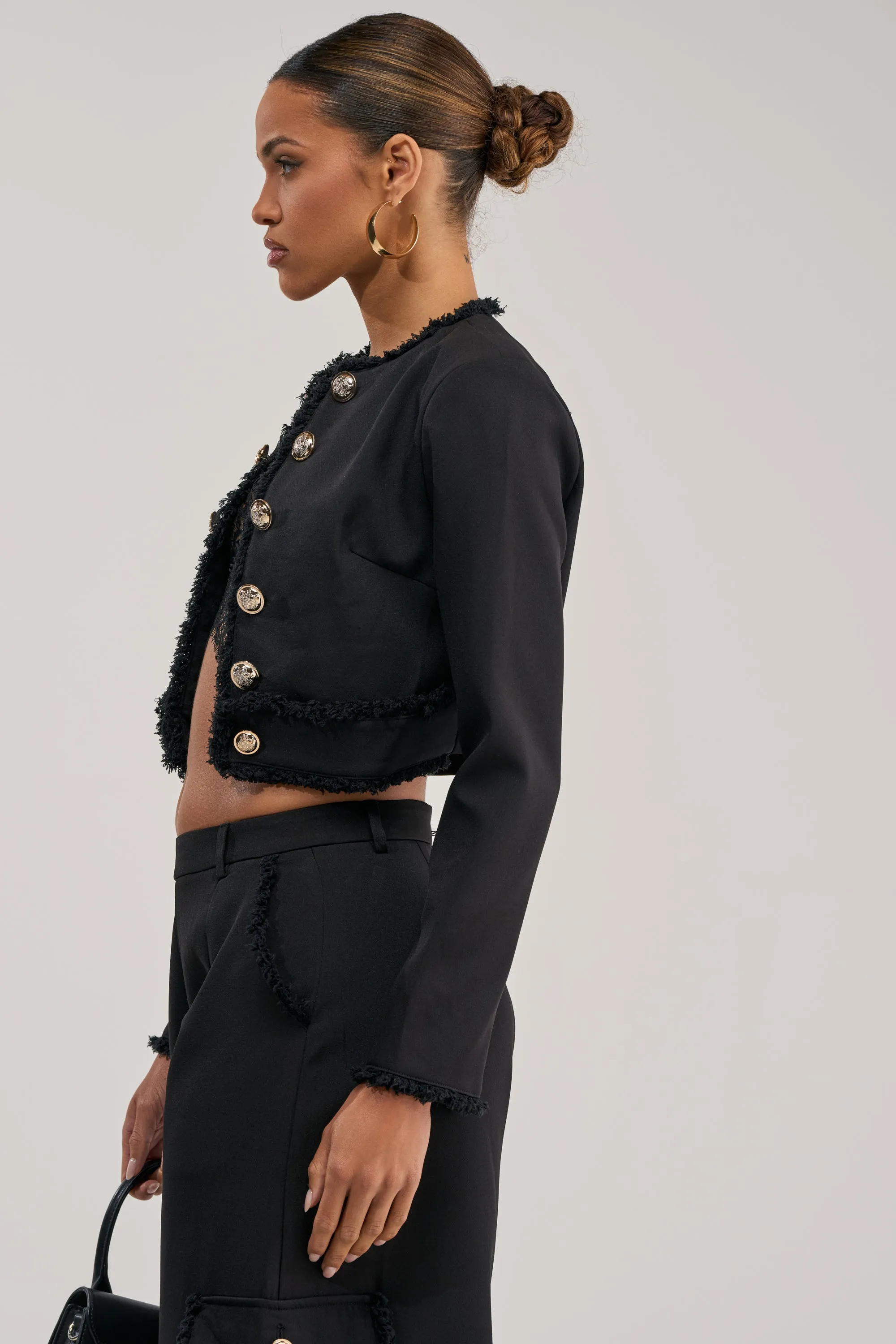 CELINE CROPPED BLAZER sold by AKIRA product image thumbnail 3