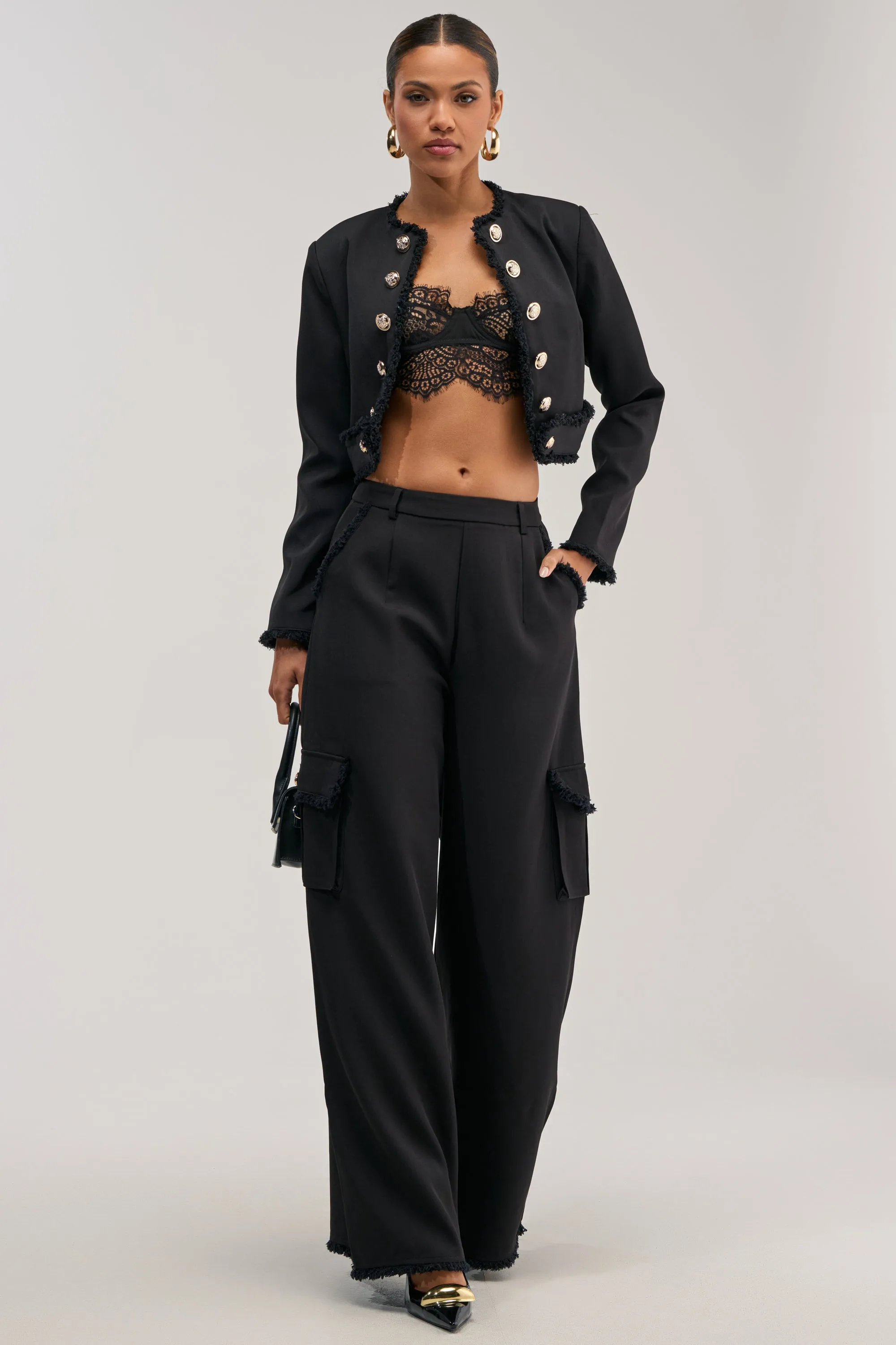 CELINE CROPPED BLAZER sold by AKIRA product image thumbnail 5