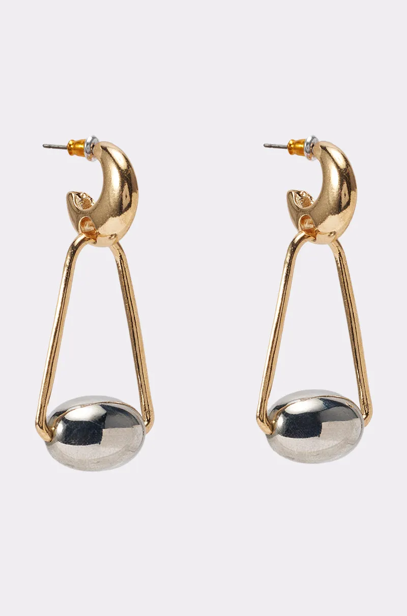 GEOMETRIC DANGLE DROP EARRINGS sold by AKIRA product image thumbnail 2
