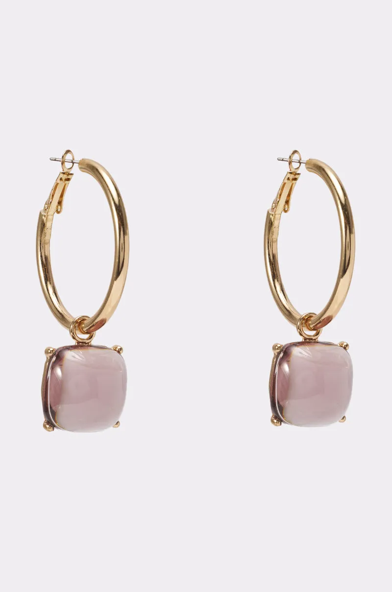 PURPLE HAZE DROP HOOPS sold by AKIRA product image thumbnail 3
