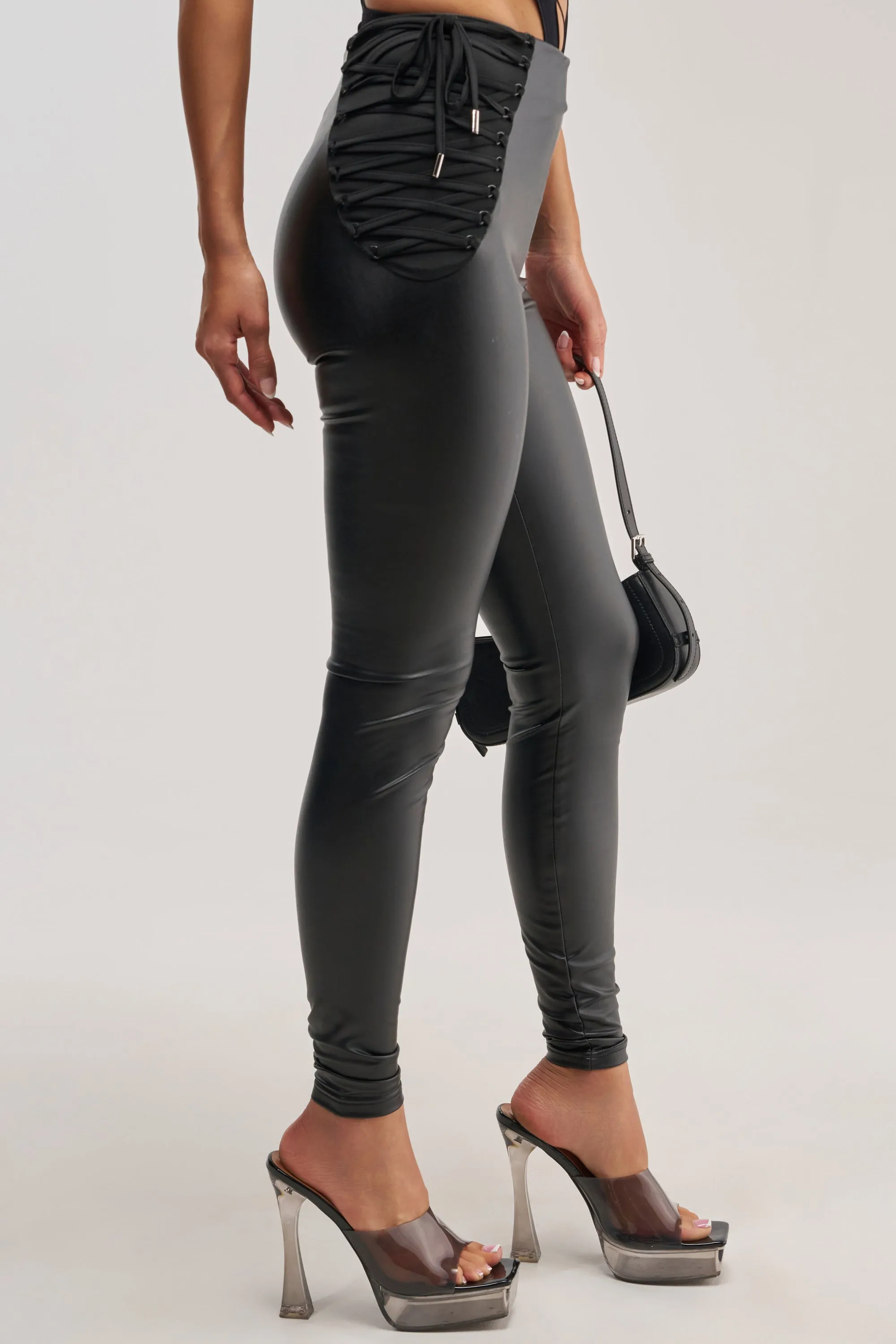SEXY AS HELL LACE UP LEGGING sold by AKIRA product image thumbnail 2