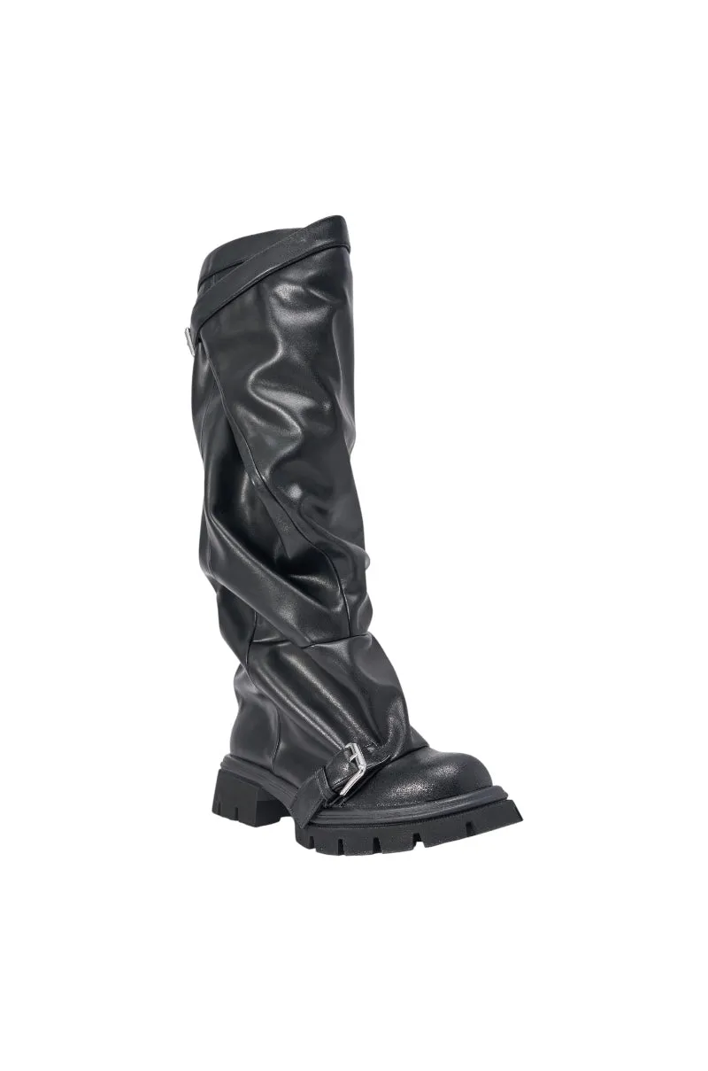 AZALEA WANG GOMEZ BLACK KNEE HIGH BOOT sold by AKIRA product image thumbnail 5