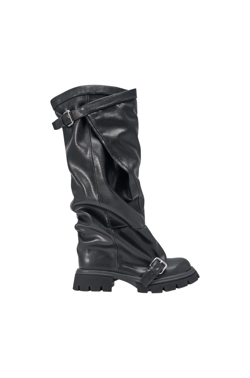 AZALEA WANG GOMEZ BLACK KNEE HIGH BOOT sold by AKIRA product image thumbnail 4