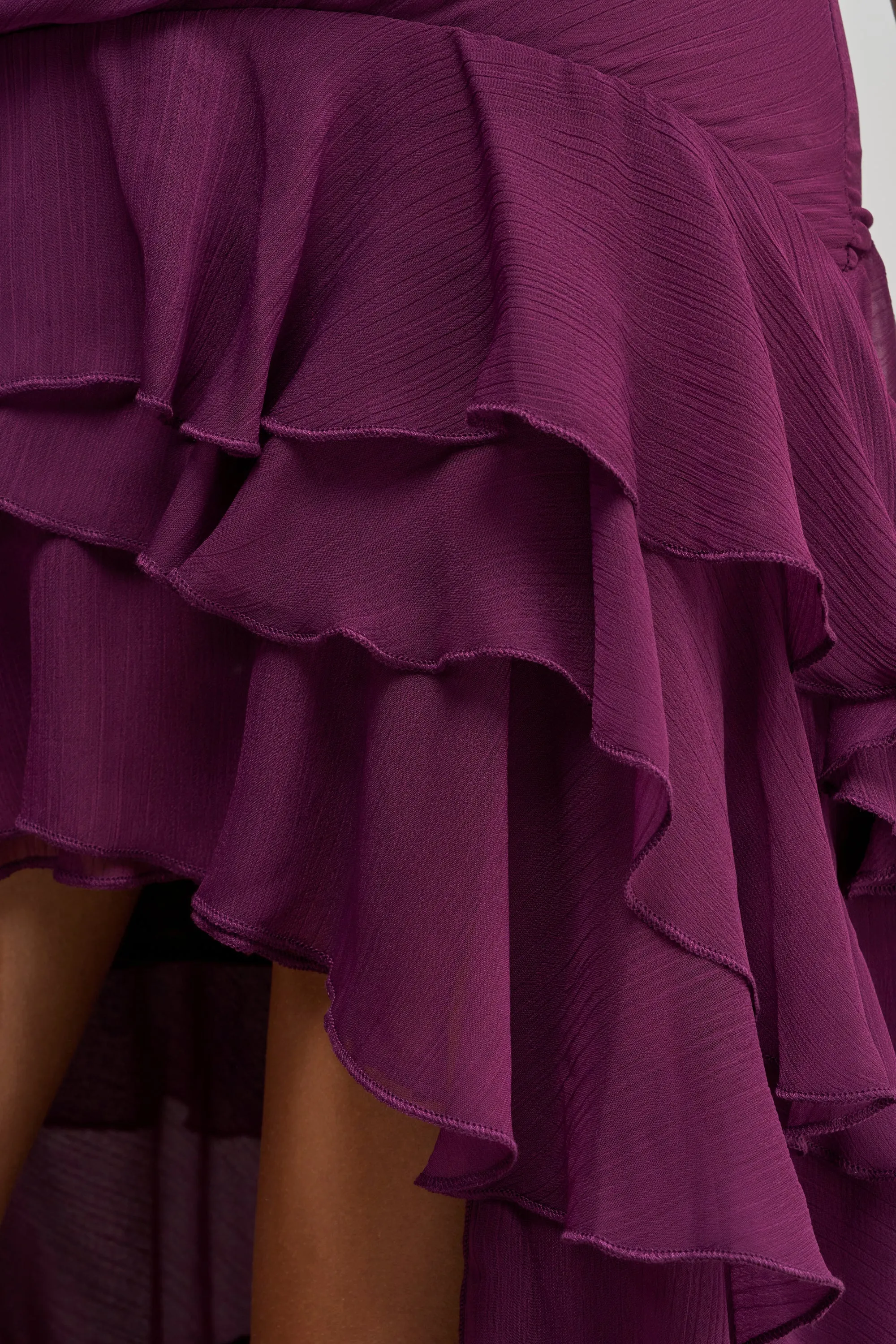 TO ALL MY FANS CHIFFON RUFFLE MAXI DRESS sold by AKIRA product image thumbnail 5