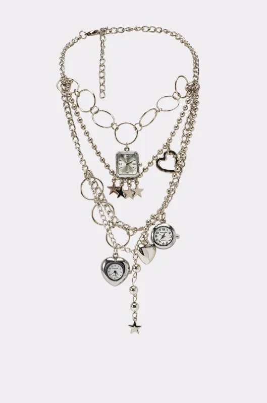 CLOCK NECKLACE made by AKIRA