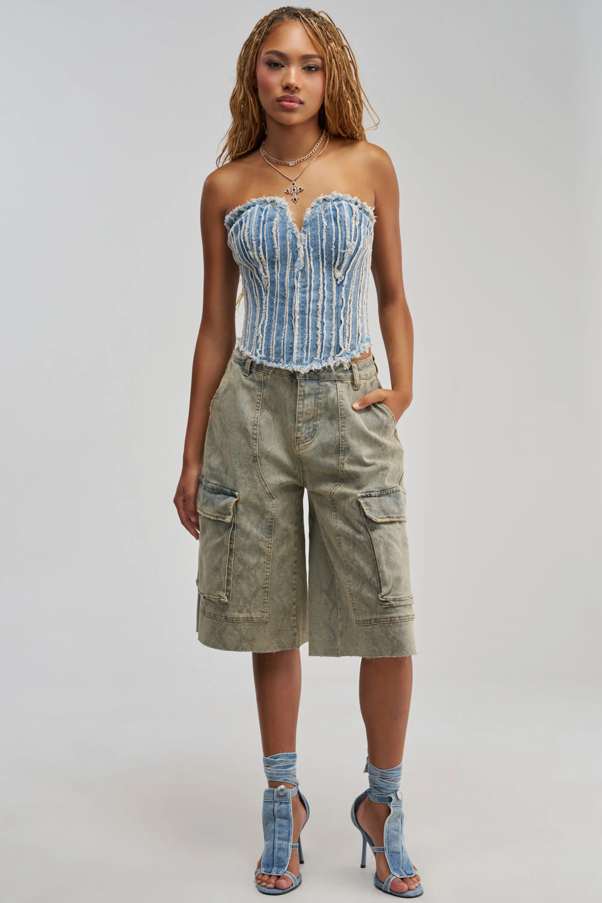 HERE FOR A GOOD TIME CORSET TOP sold by AKIRA product image thumbnail 5