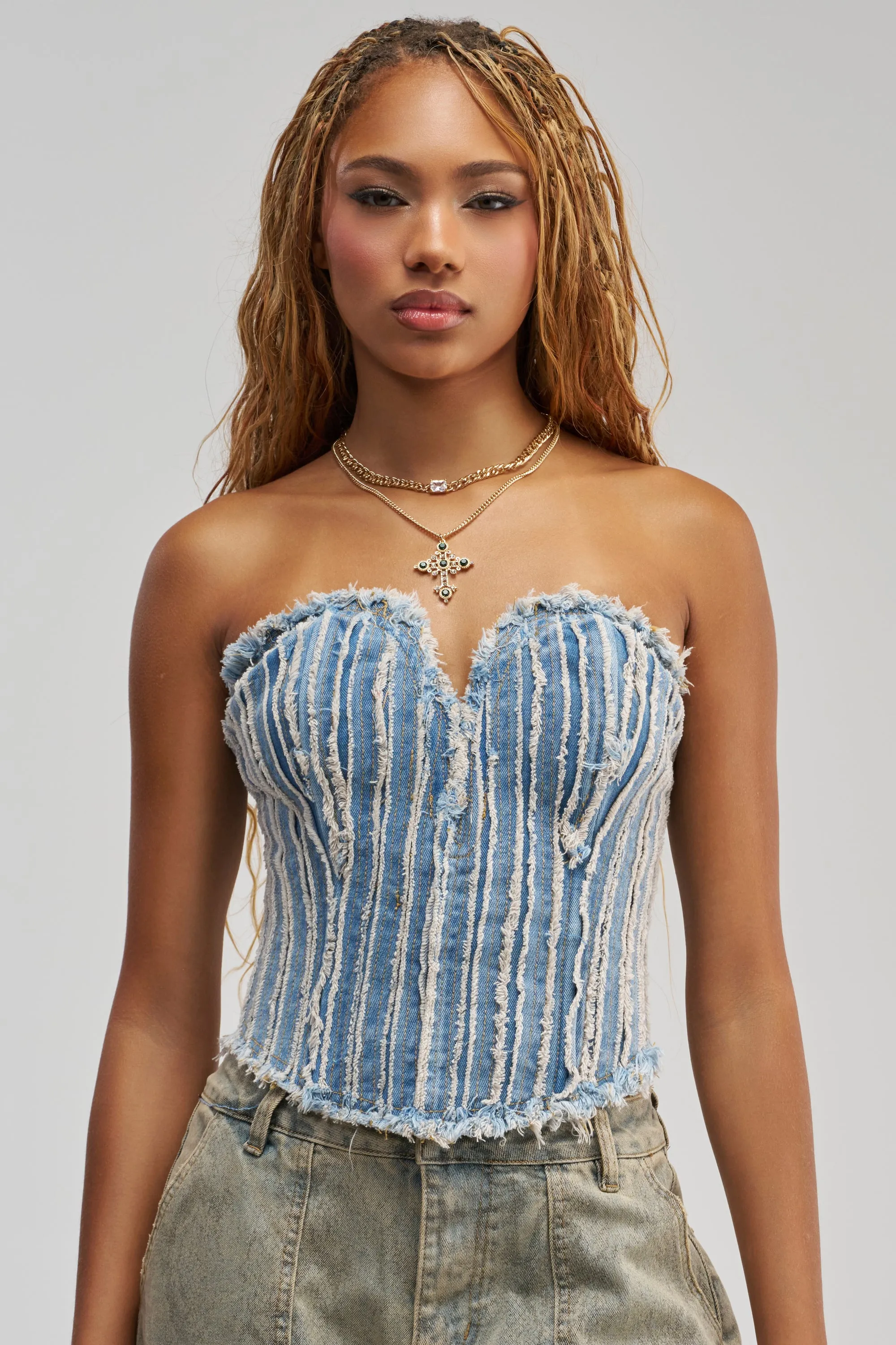 HERE FOR A GOOD TIME CORSET TOP sold by AKIRA product image thumbnail 2