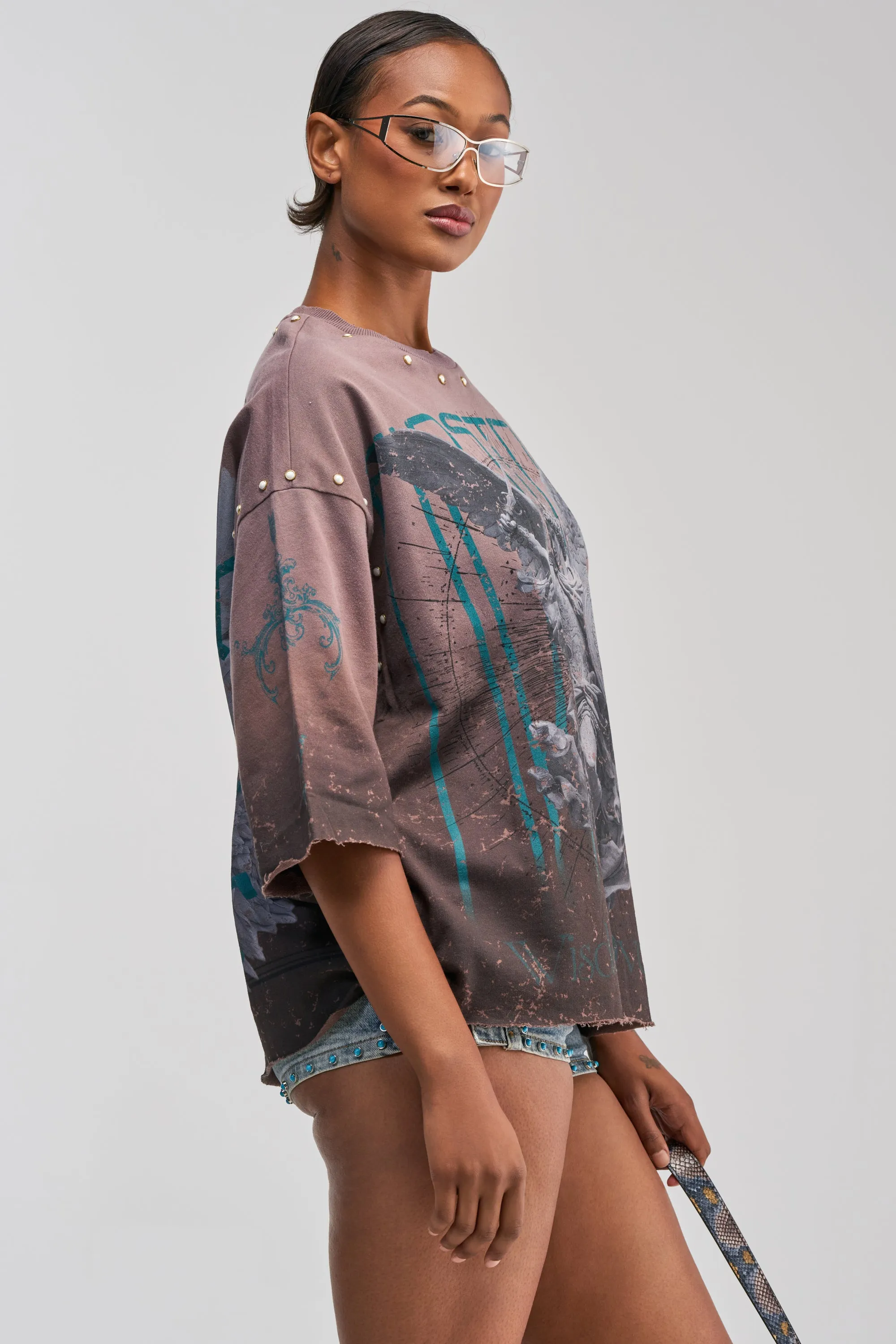 FIRST ROW WISDOM GRAPHIC TEE sold by AKIRA product image thumbnail 3