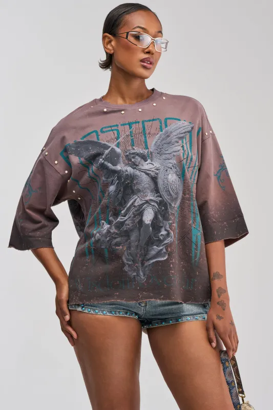 FIRST ROW WISDOM GRAPHIC TEE made by AKIRA