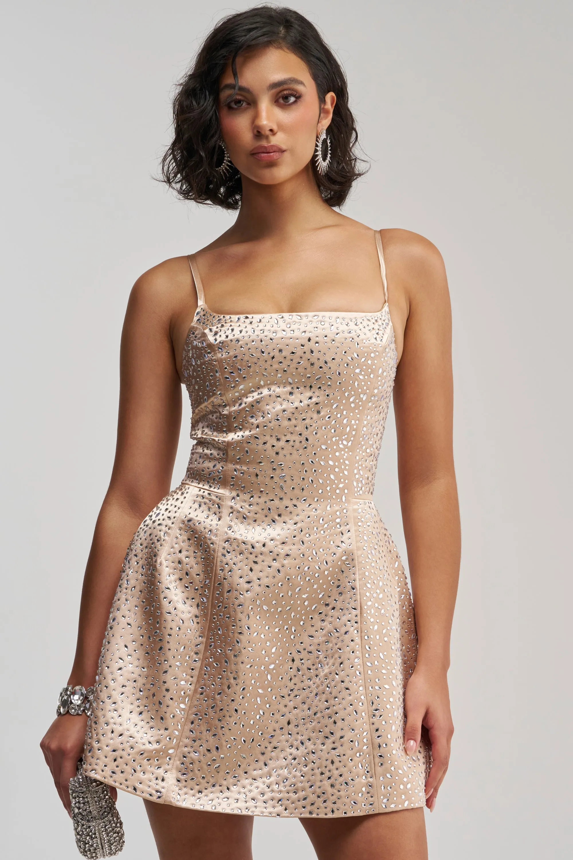 SAY HELLO RHINESTONE CORSET MINI DRESS sold by AKIRA product image thumbnail 2