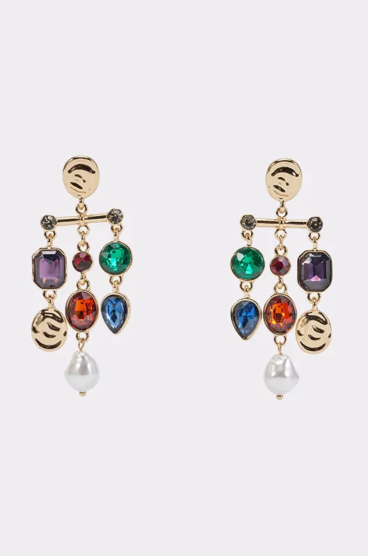 MAXIMALIST MUSE CHARM DROP EARRINGS made by AKIRA