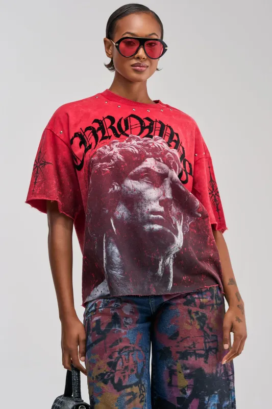 FIRST ROW ONLY HUMAN GRAPHIC TEE made by AKIRA