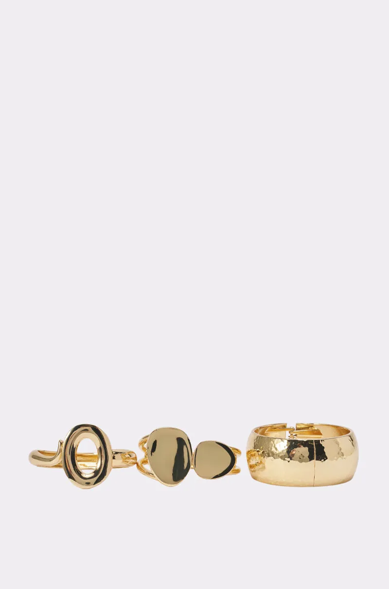 LIQUID GOLD BANGLE STACK sold by AKIRA product image thumbnail 3