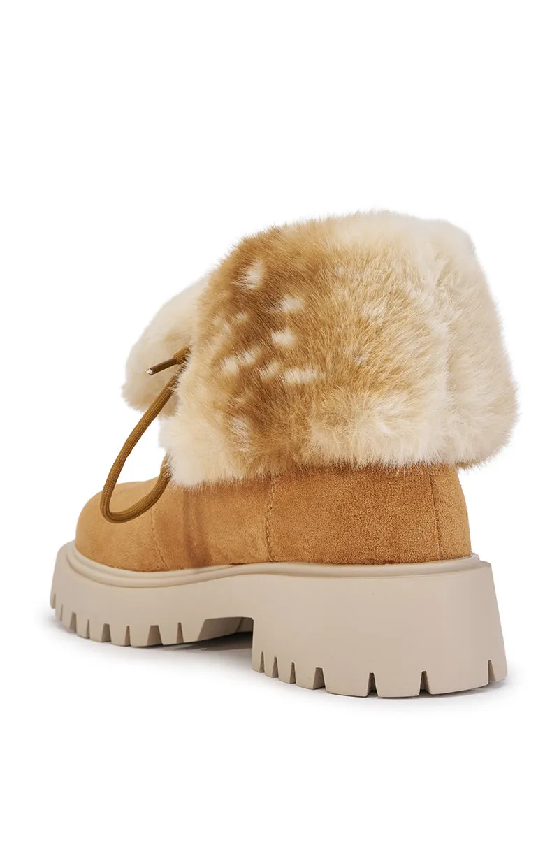 AZALEA WANG AVENUE CAMEL FLAT BOOTIE sold by AKIRA product image thumbnail 5