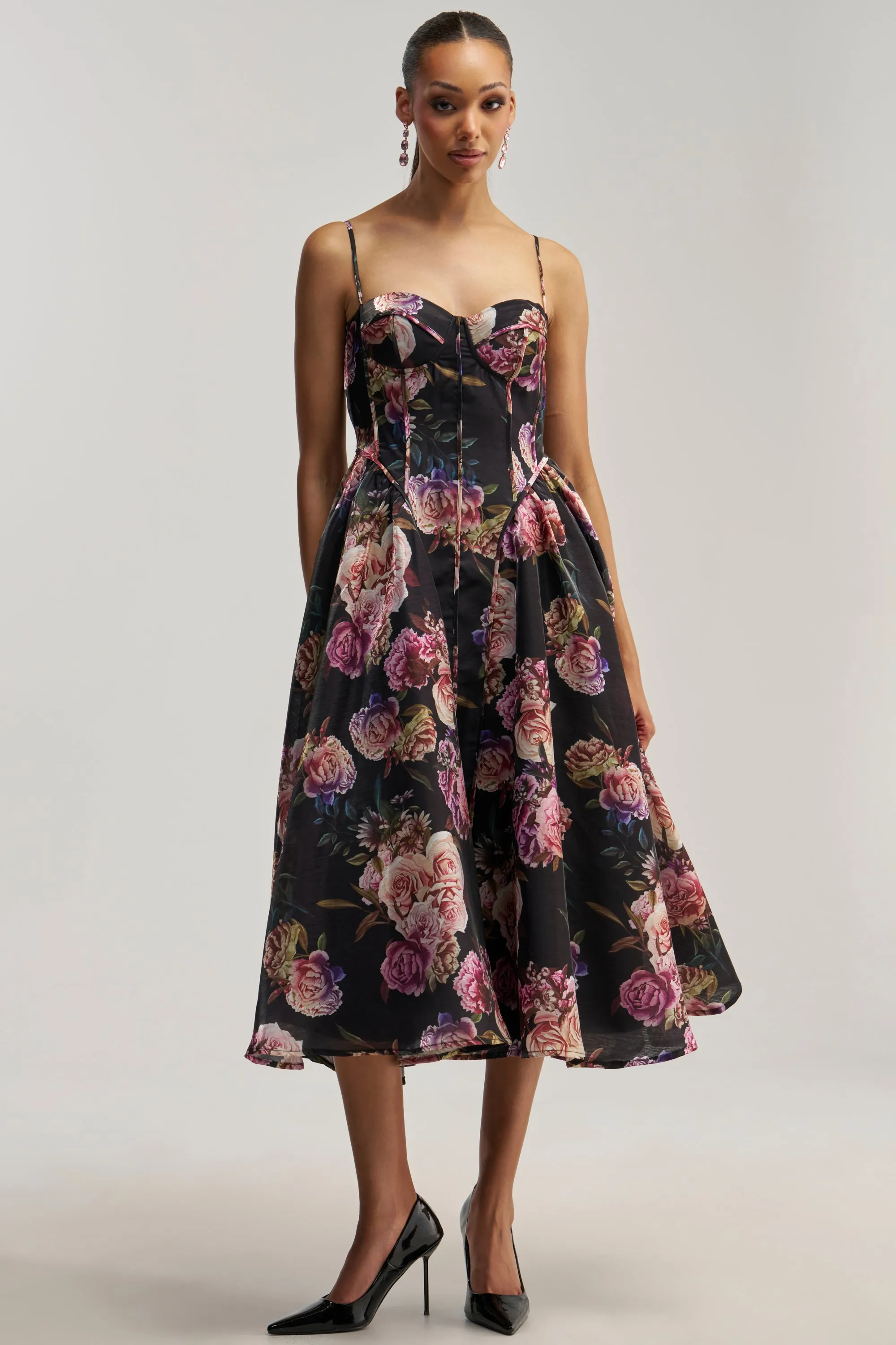 FEELING FLORAL MAXI DRESS IN PINK MULTI sold by AKIRA product image thumbnail 2