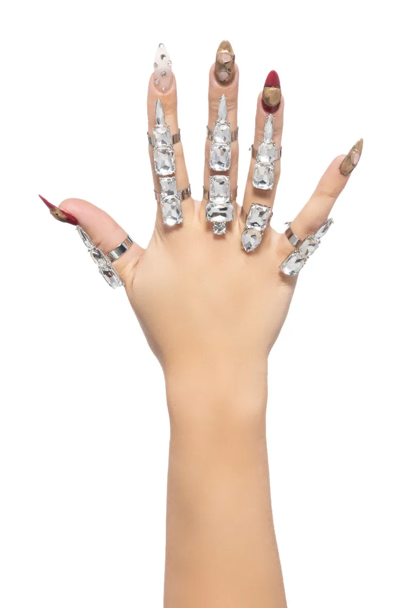 BLING OF ARMOR RING SET sold by AKIRA