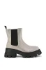 AZALEA WANG KAWAILANI SILVER RHINESTONE COMBAT BOOTIE sold by AKIRA