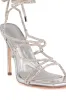 AZALEA WANG JASMIT SILVER ROPE LACE UP STILETTO SANDAL IN SILVER sold by AKIRA