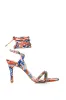 AZALEA WANG RHONDA EMBELLISHED LACE UP SANDAL IN MULTI sold by AKIRA