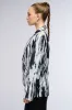 SATIN SCRIBBLE PRINT BLAZER sold by AKIRA