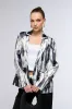 SATIN SCRIBBLE PRINT BLAZER sold by AKIRA