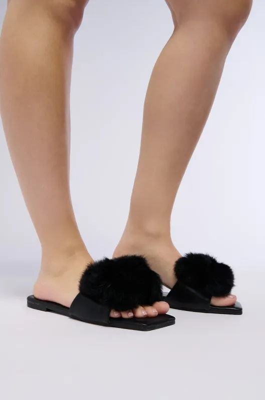 AZALEA WANG YULIANNA BLACK SLIDE sold by AKIRA