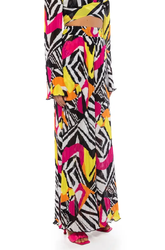 MONICA PLEATED CHIFFON PALAZZO PANT sold by AKIRA