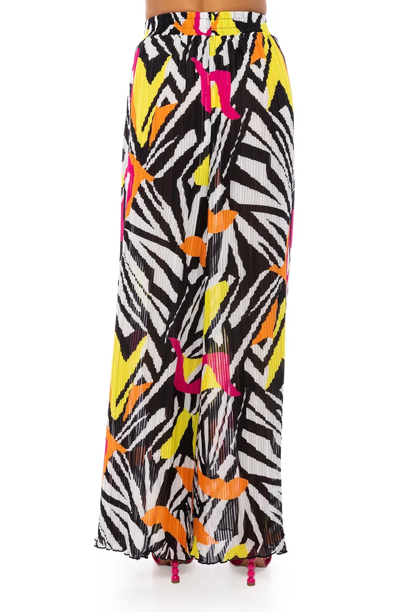 MONICA PLEATED CHIFFON PALAZZO PANT sold by AKIRA product image thumbnail 5