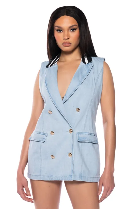 BACK TO SCHOOL VARSITY VEST sold by AKIRA