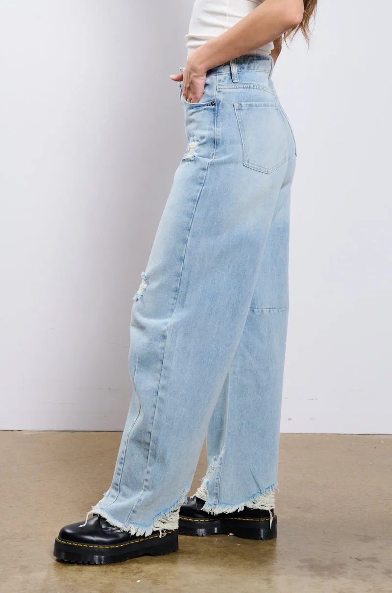 SHE KNEW IT DENIM PANT sold by AKIRA product image thumbnail 3