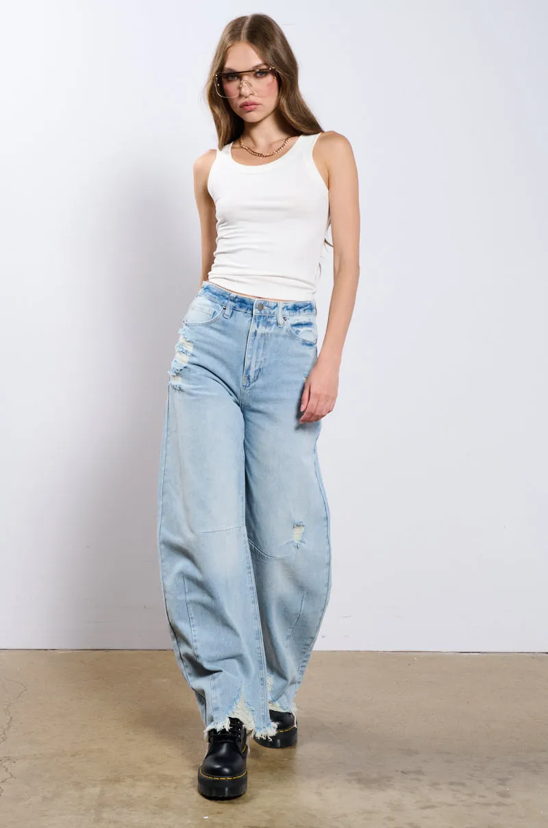 SHE KNEW IT DENIM PANT sold by AKIRA