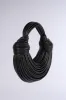 SOMETHING SPECIAL FAUX LEATHER ROPE PURSE IN BLACK sold by AKIRA