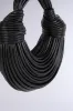 SOMETHING SPECIAL FAUX LEATHER ROPE PURSE IN BLACK sold by AKIRA