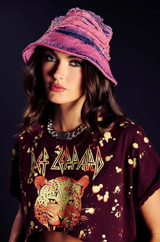 SHREDDED DREAMS BUCKET HAT sold by AKIRA