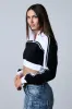 JOJO CROPPED COLLARED LONG SLEEVE SHIRT sold by AKIRA
