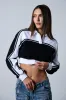 JOJO CROPPED COLLARED LONG SLEEVE SHIRT sold by AKIRA