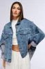 HYBRID OVERSIZED DENIM JACKET sold by AKIRA