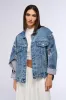 HYBRID OVERSIZED DENIM JACKET sold by AKIRA