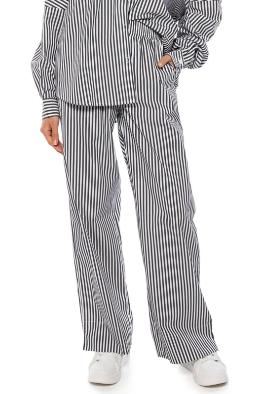 START THE DAY POPLIN PULL ON PANTS sold by AKIRA