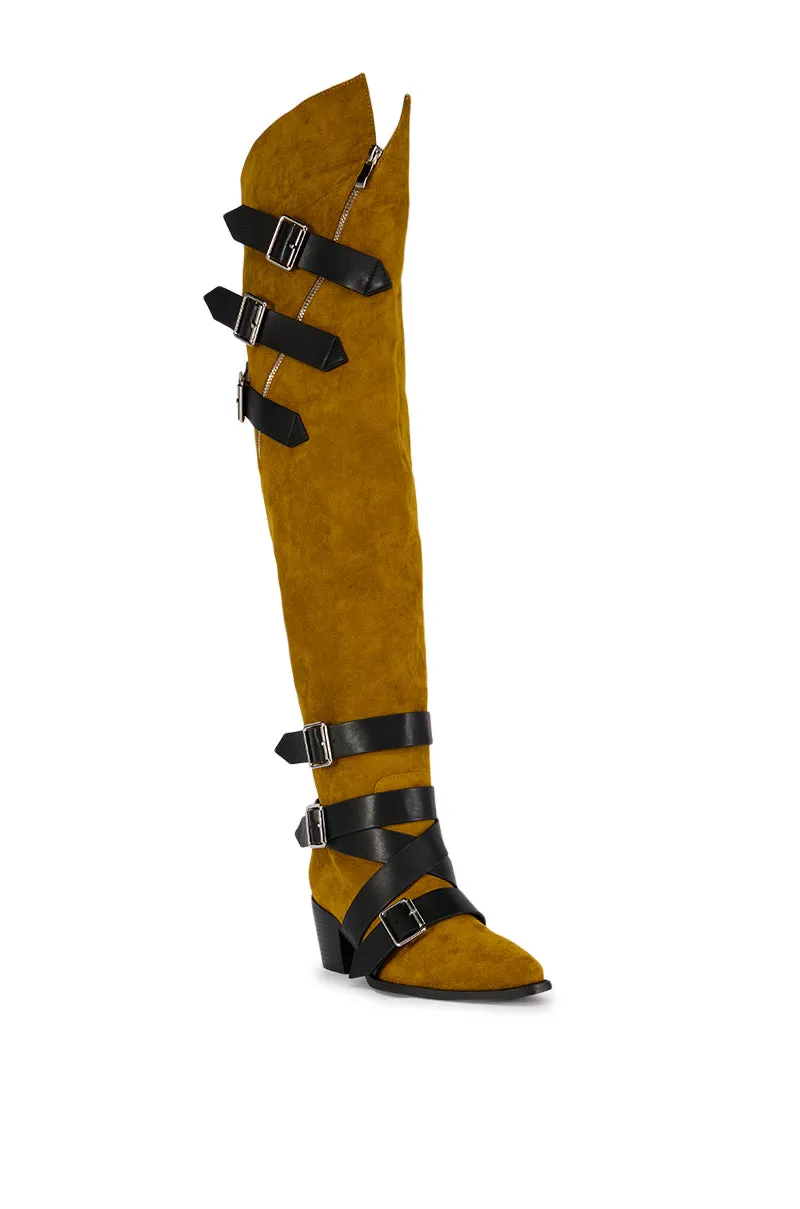 AZALEA WANG CATALEYA BROWN BOOT sold by AKIRA product image thumbnail 4