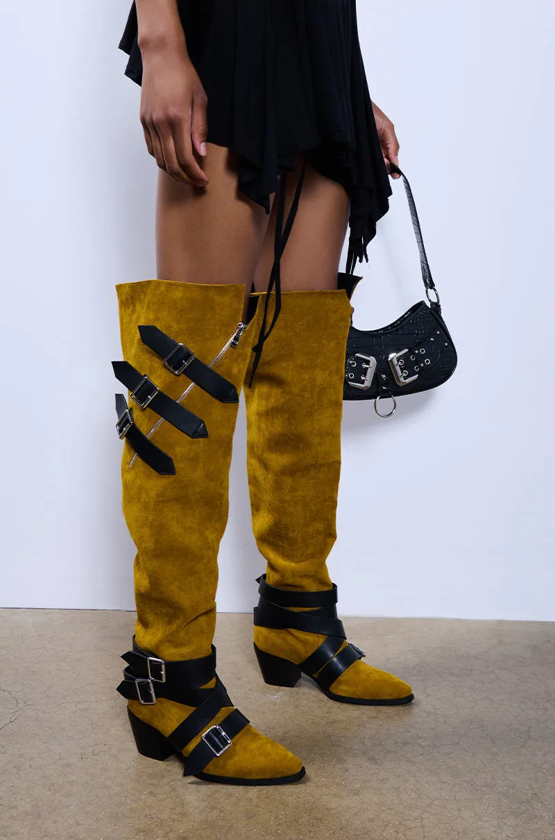 AZALEA WANG CATALEYA BROWN BOOT sold by AKIRA product image thumbnail 2