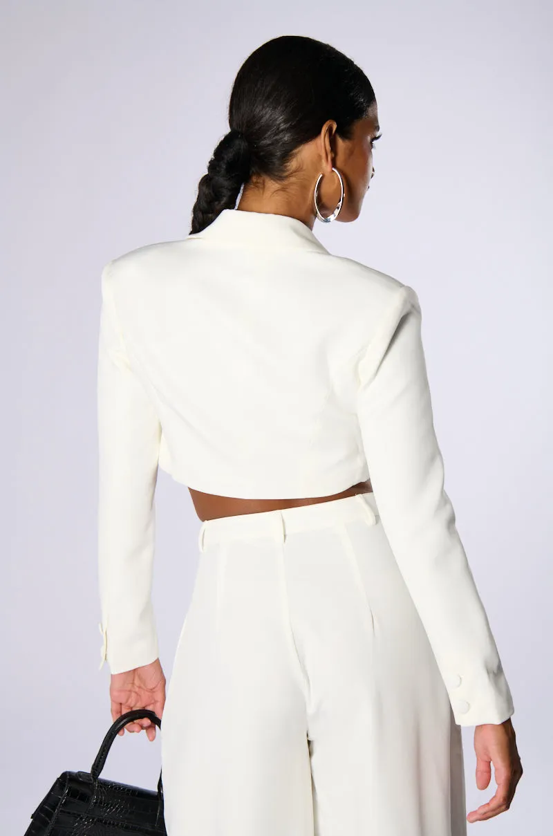 LOTTIE CROPPED BLAZER sold by AKIRA product image thumbnail 4