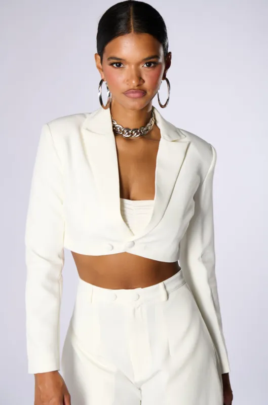 LOTTIE CROPPED BLAZER sold by AKIRA