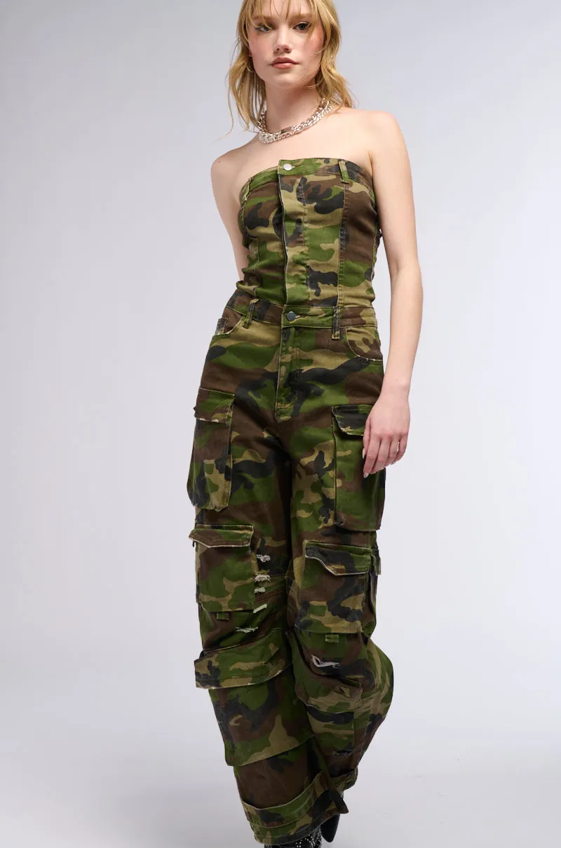 OFF DUTY CAMO JUMPSUIT sold by AKIRA
