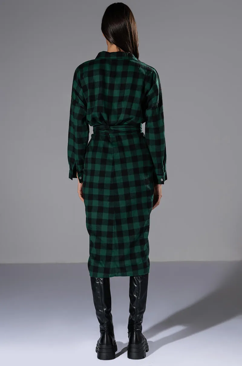 TREAD CAREFULLY BUTTON FRONT MIDI DRESS sold by AKIRA product image thumbnail 5