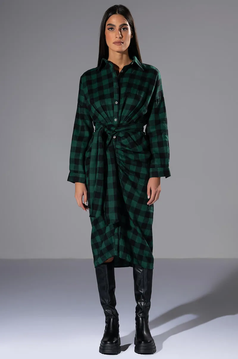 TREAD CAREFULLY BUTTON FRONT MIDI DRESS sold by AKIRA product image thumbnail 2