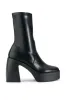 AZALEA WANG DANIELLE CHUNKY BOOTIE WITH 4 WAY STRETCH IN BLACK STRETCH sold by AKIRA