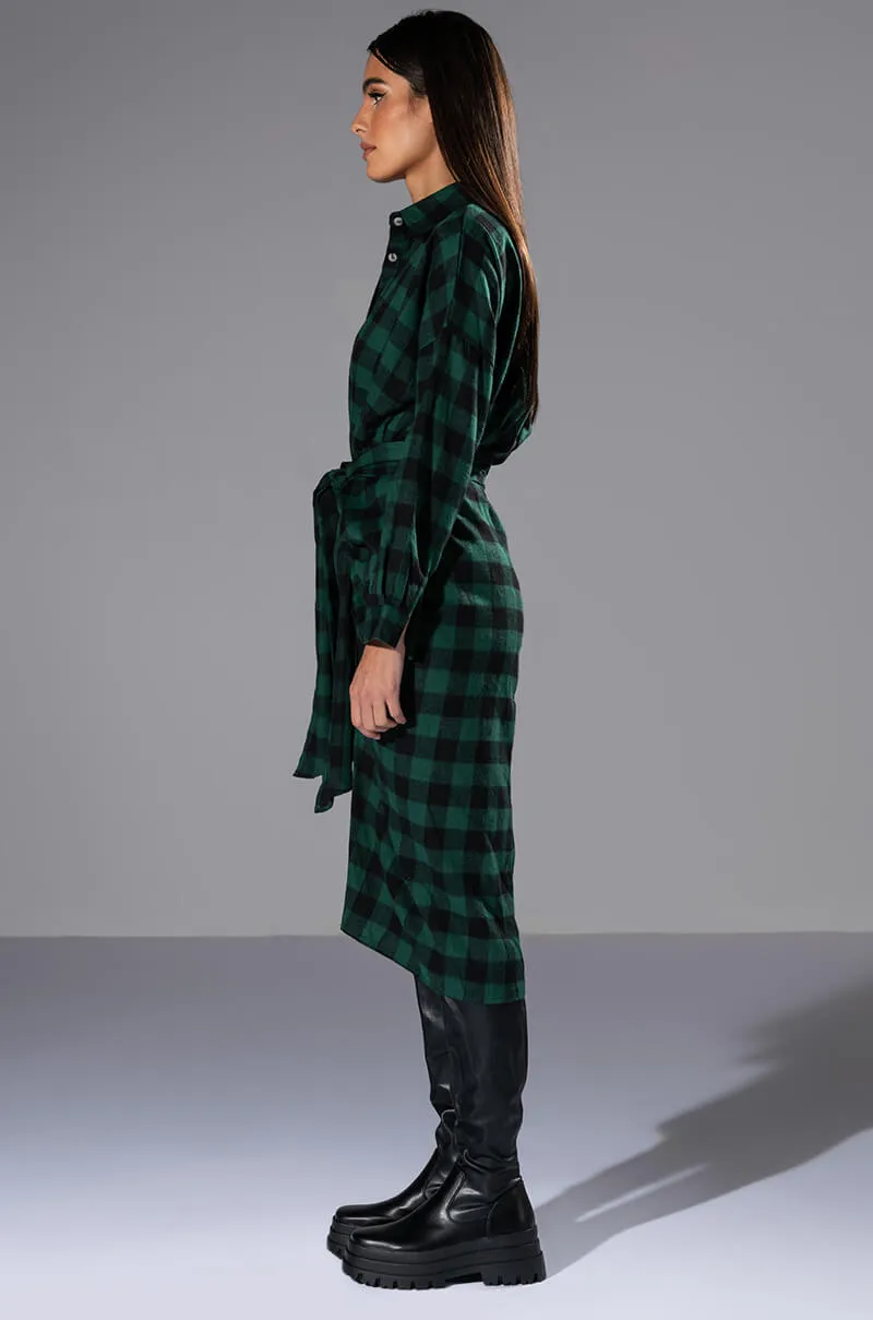 TREAD CAREFULLY BUTTON FRONT MIDI DRESS sold by AKIRA product image thumbnail 4