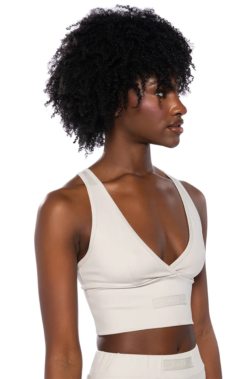 ITS THE PAXTON LUXE LONGLINE BRALETTE IN LIGHT GREY sold by AKIRA product image thumbnail 2